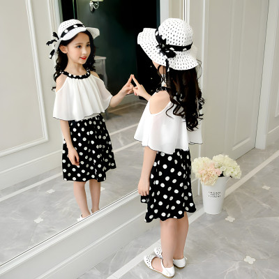 dress polka simple luxury (052810) dress anak perempuan (ONLY 5PCS)